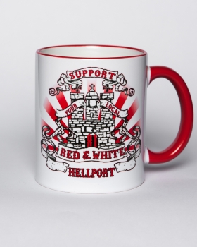 Becher : SUPPORT 81 WAPPEN HH | Rot/Weiss